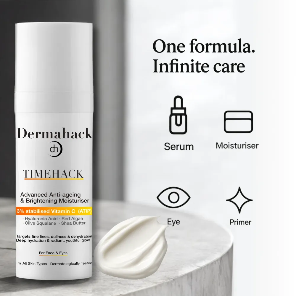 TIMEHACK All-in-One: Ενυδατική, Serum & Κρέμα Ματιών (50ml)