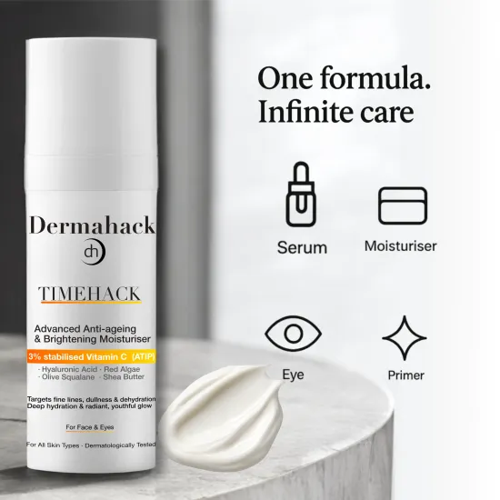 TIMEHACK All-in-One: Ενυδατική, Serum & Κρέμα Ματιών (50ml)