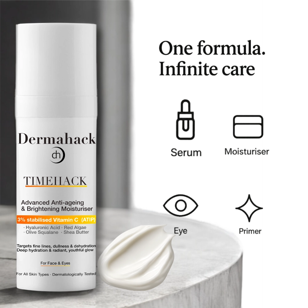 TIMEHACK — Ολοκληρωμένη φροντίδα προσώπου, ματιών & λαιμού (50ml)